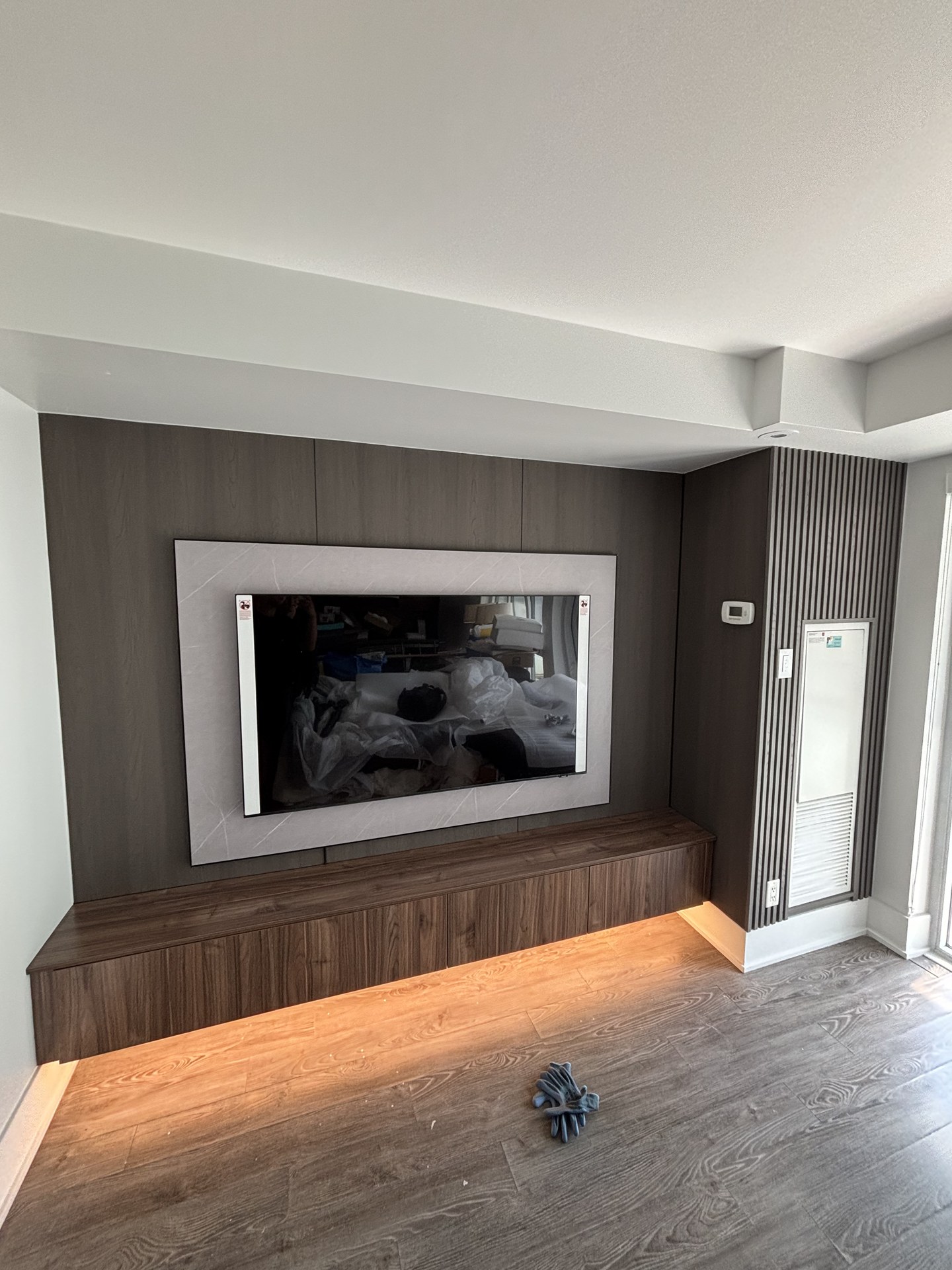 Custom built-in cabinetry and media center